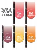 Набор маркеров Chameleon Color Tones Pen Packs Warm Tones 5 штук