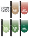 Набор маркеров Chameleon Color Tones Pen Packs Nature Tones 5 штук