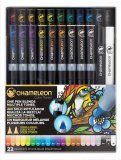 Набор маркеров Chameleon Color Tones Pen Packs 22 штуки