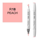 Маркер Touch Twin Brush 018 персиковый R18