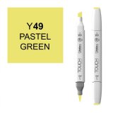 Маркер Touch Twin Brush 049 пастельный зеленый Y49