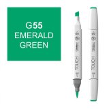 Маркер Touch Twin Brush 055 светлый изумрудный зеленый G55