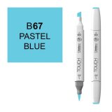 Маркер Touch Twin Brush 067 пастельный голубой B67