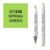 Маркер Touch Twin Brush 236 весенний зеленый GY236