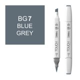 Маркер Touch Twin Brush BG7 серо-синий