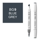 Маркер Touch Twin Brush BG9 серо-синий