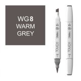 Маркер Touch Twin Brush WG8 теплый серый