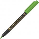 Ручка-кисточка (брашпен) ZIG Kuretake Fudebiyori Metallic Светло-зеленый метал. цвет 128