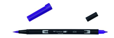 Маркер-кисть Tombow ABT Dual Brush Pen 636 фиолетовый имперский