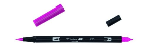 Маркер-кисть Tombow ABT Dual Brush Pen 725 красный родамин