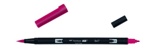 Маркер-кисть Tombow ABT Dual Brush Pen 847 малиновый