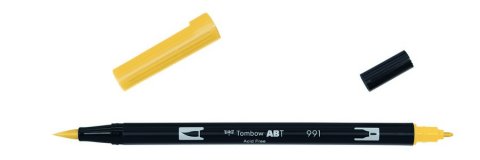 Маркер-кисть Tombow ABT Dual Brush Pen 991 светлая охра