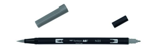 Маркер-кисть Tombow ABT Dual Brush Pen N35 холодный серый 12