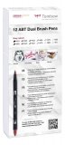 Набор маркеров Tombow ABT Dual Brush Pen gray colors 12 шт.