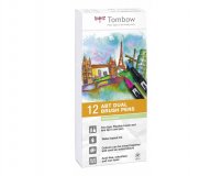 Набор маркеров Tombow ABT Dual Brush Pen pastel colors 12 шт.