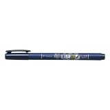 Маркер Tombow Fudenosuke hard с твердым наконечником черный