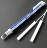 Ластик-ручка Tombow MONO Zero Eraser прямоугольный наконечник 2,5х5 мм, бело-сине-черный корпус + 2 ластика