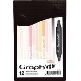Набор маркеров Graph'It Classic 12 шт. Skin оттенки кожа