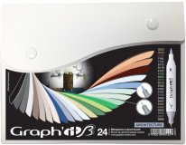 Набор маркеров Graph'It Brush 24 шт. Архитектура