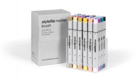 Набор маркеров Stylefile Brush 24 шт. основные цвета B