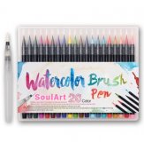 Набор акварельных маркеров WaterColor Brush Pen, 20 цветов