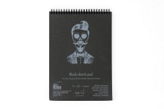 Альбом SM-LT Authentic Black А4 30л 165 г/м2 черный, спираль