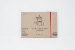 Скетчбук SM-LT Natural #authenticbook  24,5x18 cм 32л 100 г/м2 белый, сшивка