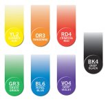Набор маркеров Chameleon Color Tones Pen основные цвета 7 штук