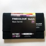 Набор маркеров Finecolour Sketch 24 цветов в пенале Базовый №2