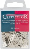 Треугольные кнопки CretacoloR, 100 шт. в пластмассовой коробке