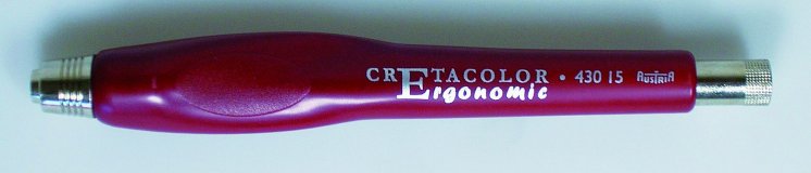 Держатель для стержня 5-6 мм CretacoloR "ERGONOMIC", красный пластмассовый корпус эргономичной формы