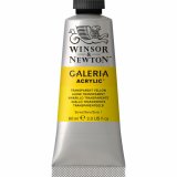 Акриловая краска W&N Galeria, 60мл, прозрачно-желтый