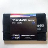 Набор маркеров Finecolour Junior 24 цветов в пенале Базовый №1