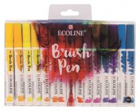 Набоh акварельных маркеров Royal Talens Ecoline Brush Pen 30 штук в пластиковой упаковке