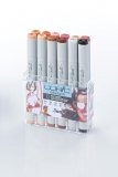 Набор маркеров на спиртовой основе Copic Sketch телесные тона 12 цветов