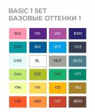 Набор маркеров на спиртовой основе Sketchmarker Basic 1 24шт базовые оттенки, сумка органайзер