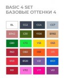 Набор маркеров на спиртовой основе Sketchmarker Basic 4 24шт базовые оттенки, сумка органайзер