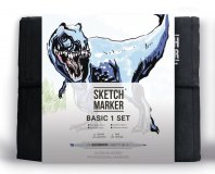 Набор маркеров на спиртовой основе Sketchmarker Basic 1 36шт базовые оттенки, сумка органайзер