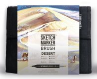 Набор маркеров на спиртовой основе Sketchmarker BRUSH DESERT 36шт Пустыня, сумка органайзер