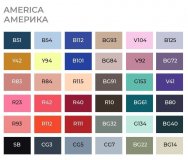 Набор маркеров на спиртовой основе Sketchmarker BRUSH AMERICA 36шт Америка, сумка органайзер