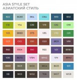 Набор маркеров на спиртовой основе Sketchmarker BRUSH Asia style 48шт азиатский стиль, пластиковый бокс