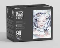 Набор маркеров на спиртовой основе Sketchmarker BRUSH 2 96шт, пластиковый бокс