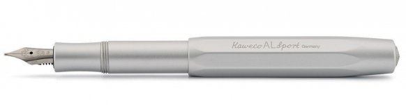 Ручка перьевая Kaweco AL Sport EF серебристый алюминиевый корпус