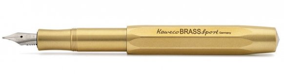 Ручка перьевая Kaweco BRASS Sport EF коричневый