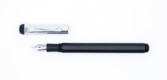 Ручка перьевая Kaweco Elegance EF черный алюминиевый корпус