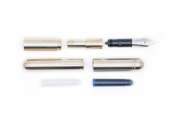 Ручка перьевая Kaweco Supra F латунный корпус