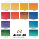 Набор акварельных красок Rembrandt Пейзаж 12 цветов, упаковка металл