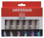 Набор акриловых красок Amsterdam Standart 6 цветов*20 мл перламутровые