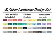 Набор маркеров спиртовых TouchFive Landscape 40 цветов 