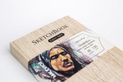 Скетчбук Малевичъ для графики GrafArt, Light Wood, 150 г/м, 14,5x19 см, 80л